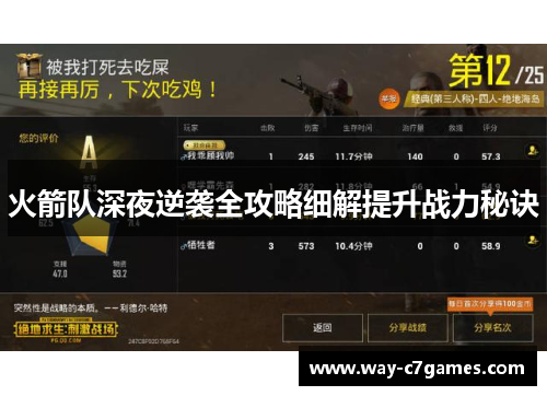 火箭队深夜逆袭全攻略细解提升战力秘诀